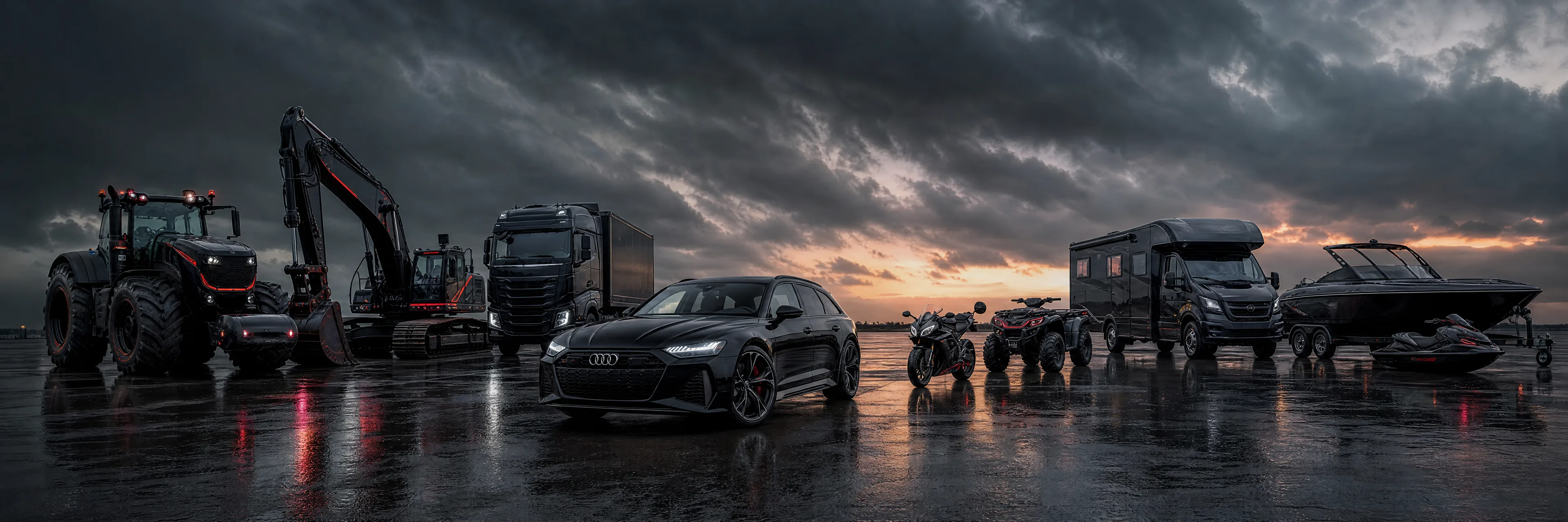 Vehicle range for land, road and water